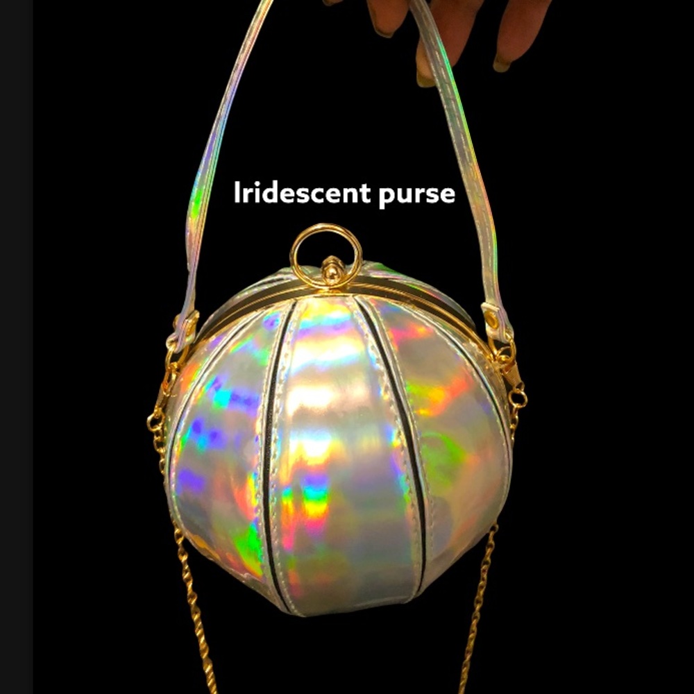 Iridescent clutch / purse Basketball